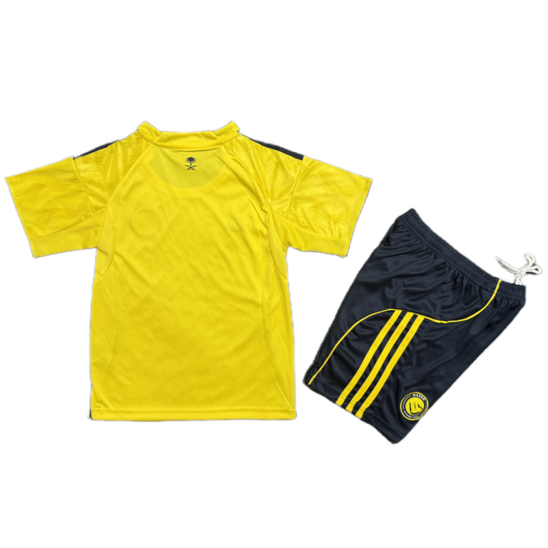 Al Nassr Home Kids football jersey Kit 2025-26 Fan Version