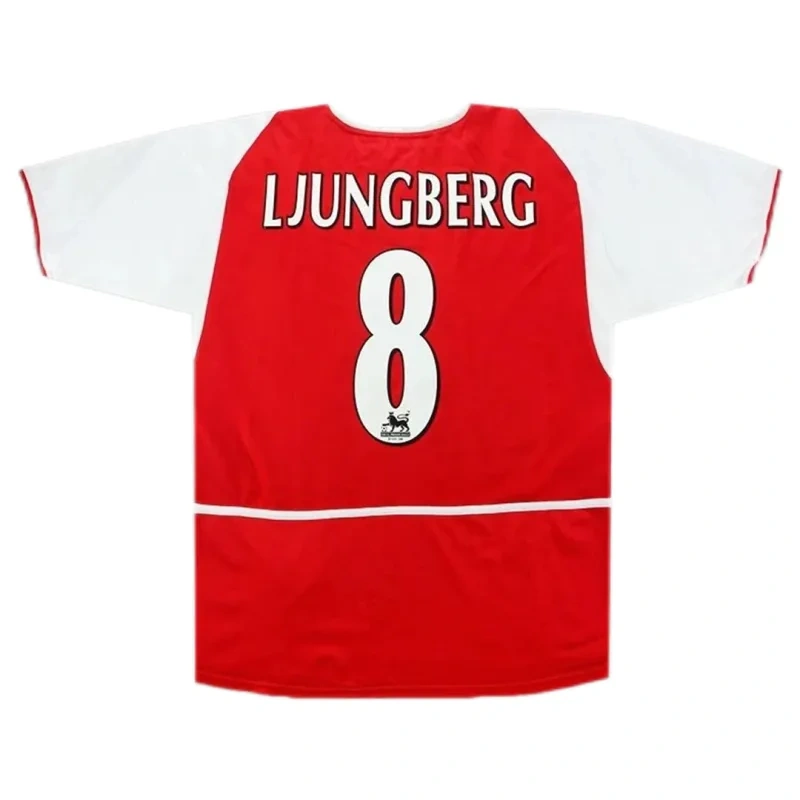 02-04 Arsenal LJUNGBERG #8 Retro Jersey Home