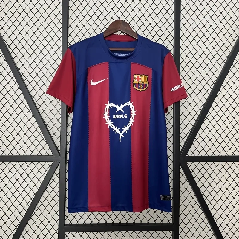 24-25 Barcelona Home KarolG Clásico Special Edition Kit Jerseys