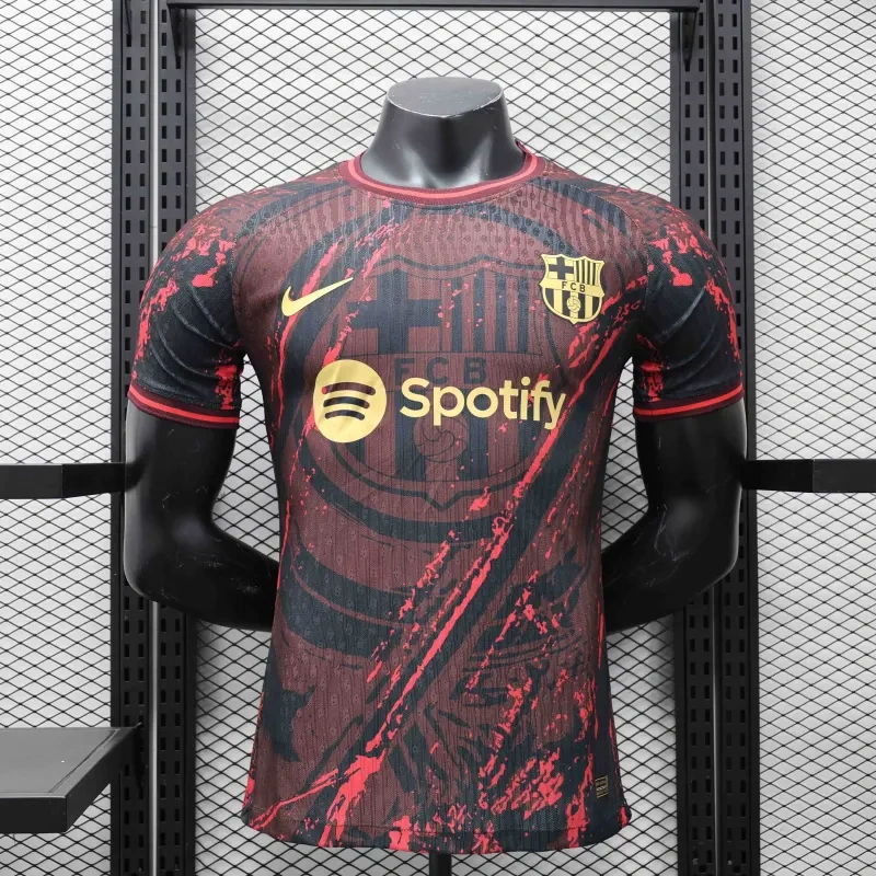 24-25 Barcelona Red Special Edition Player Version Shirt Soccer Jersey