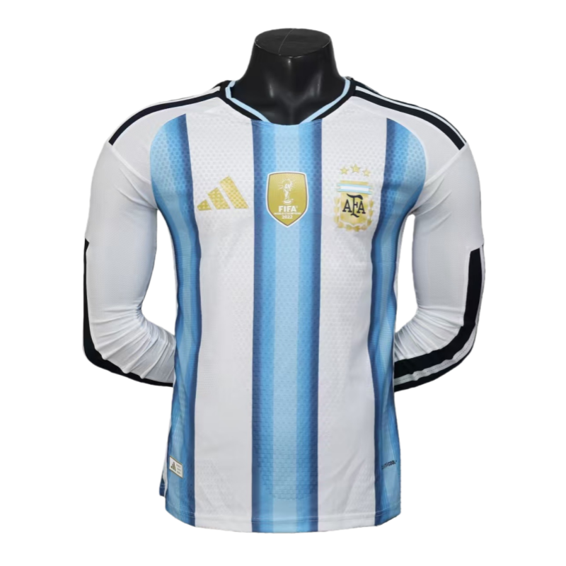 2026 Argentina World Cup Home  Long Sleeve Football jersey Player edition