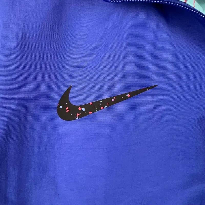 23-24 Barcelona Reversible Windbreaker Blue Soccer Jersey 1:1 Thai Quality