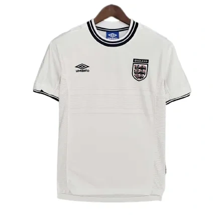 2000 England Retro Jersey Home Replica Euro Cup