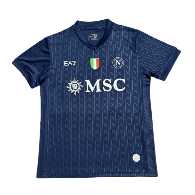 2025-26 Napoli Soccer jersey Third Away Custom Shirt champions League  Fan Version