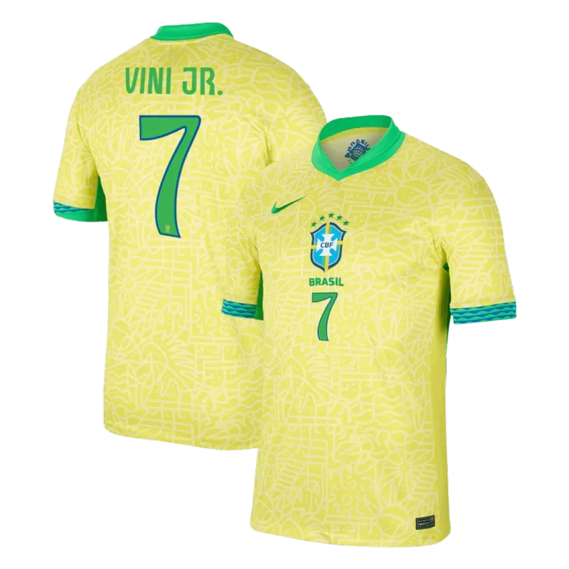 Brazil Home Jersey RODRYGO #10 VINI JR. #7 Copa America 2024