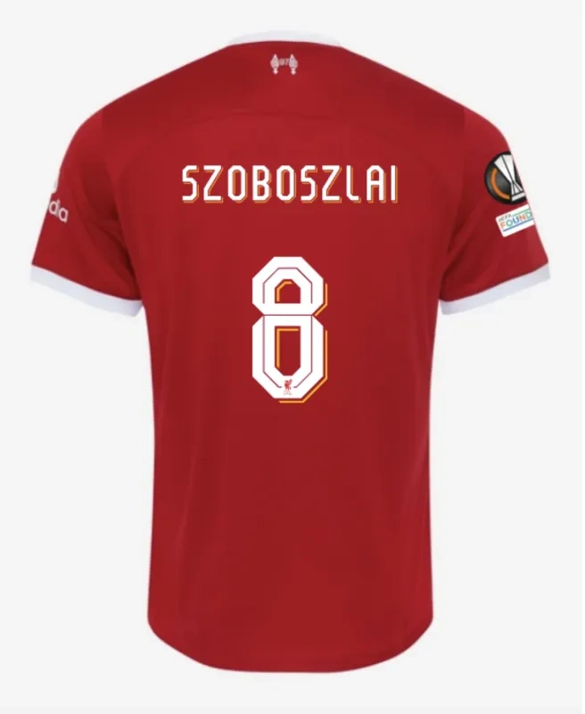 23-24 M.SALAH #11 VIRGIL #4 SZBOSZLAI #8 MAC ALLISTER #10 Liverpool Home Jersey