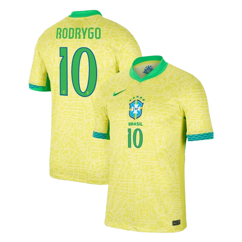 Brazil Home Jersey RODRYGO #10 VINI JR. #7 Copa America 2024