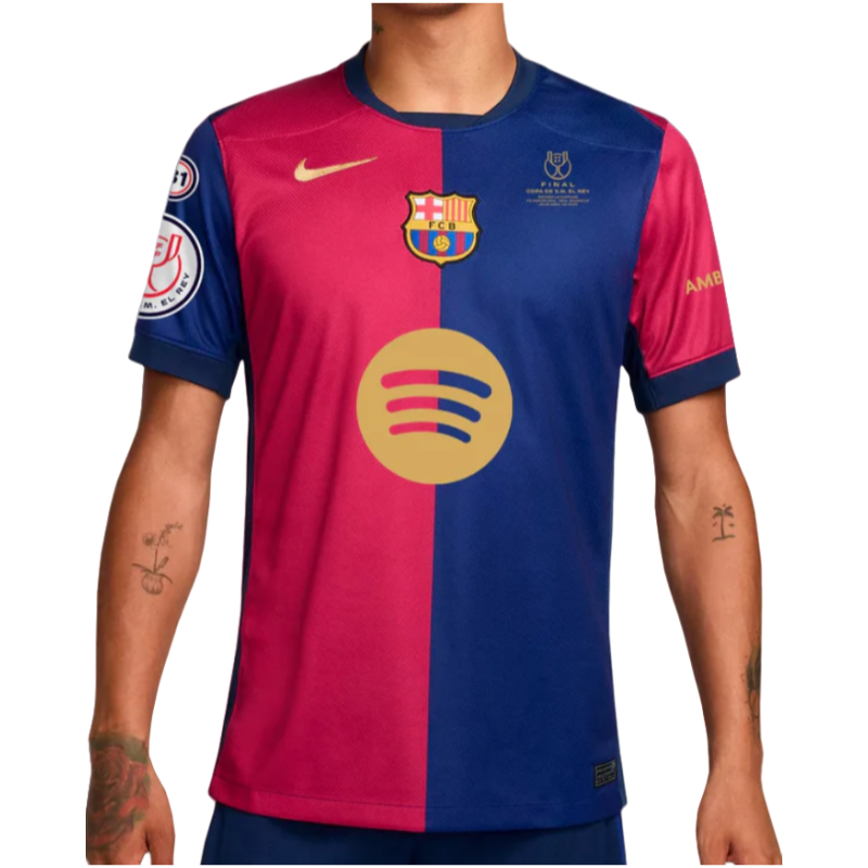 Barcelona Yamal 24-25 King's Cup Fan Edition Football Shirt