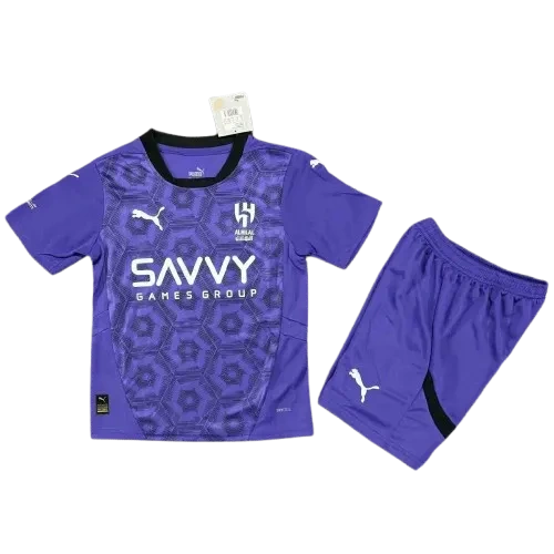 2024-25 Kids Al Hilal SFC Third Jersey(Shirt+Shorts)