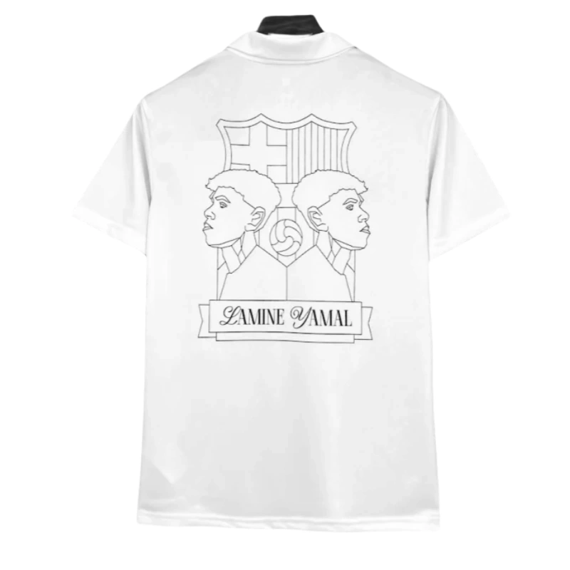 24-25 Barcelona POLO Shirt Lamin Yamal 304 White