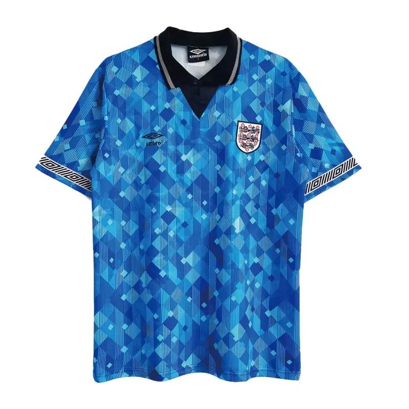 1990 England Retro Jersey Away Replica World Cup