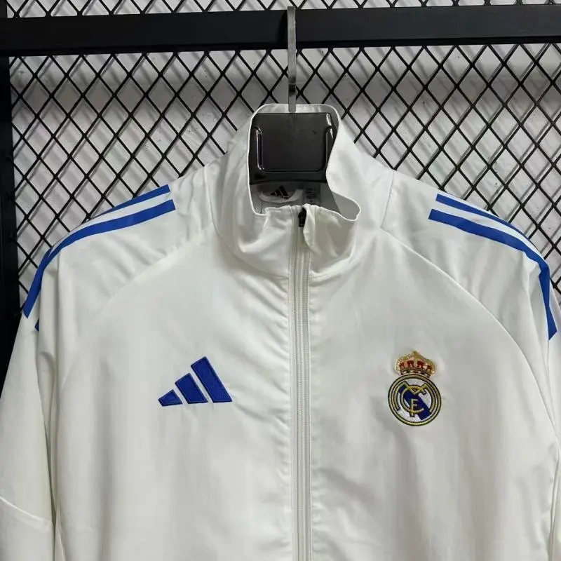 2025-26 Real Madrid Windbreaker lacket white