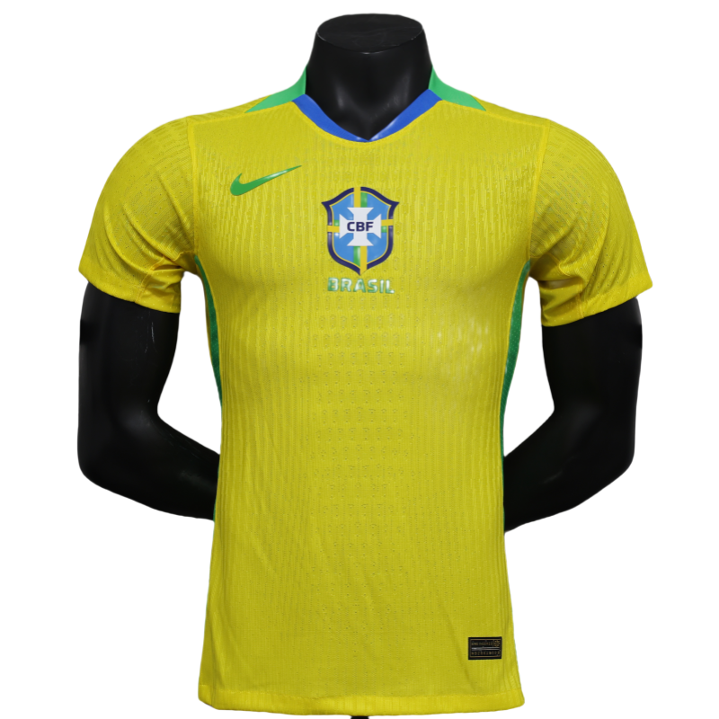 Brazil Home Shirt Soccer Jersey Player Version 2025