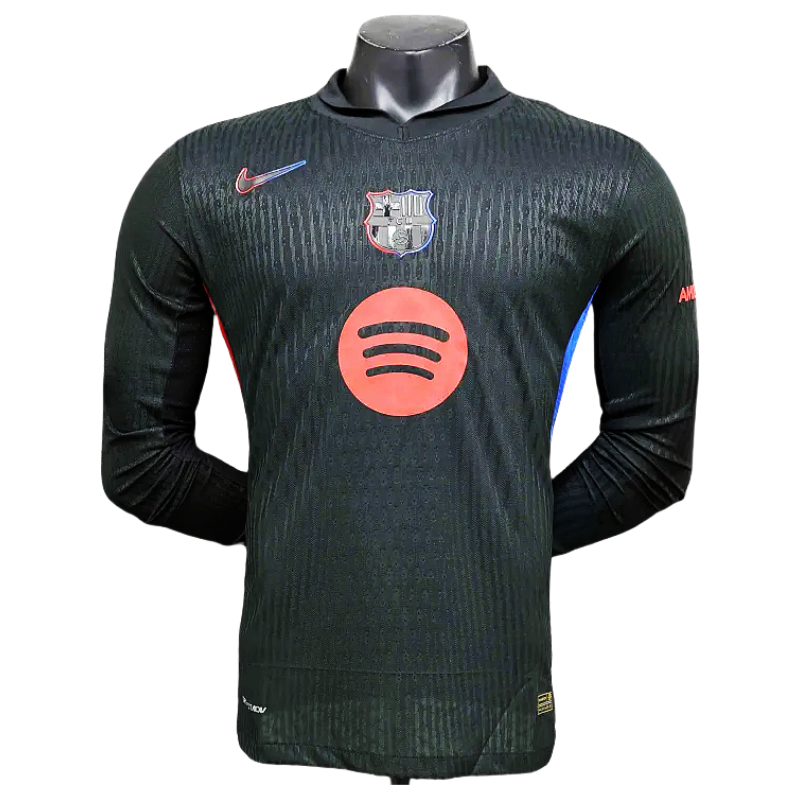 24-25 Barcelona Away Long Sleeve Kit Player Version Shirt Soccer Jersey