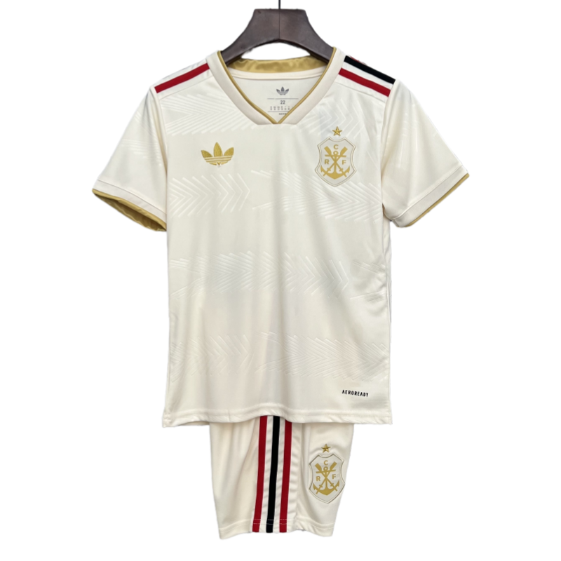 25-26 Flamengo Third Away Kid Kit  Soccer Shirt Fan edition