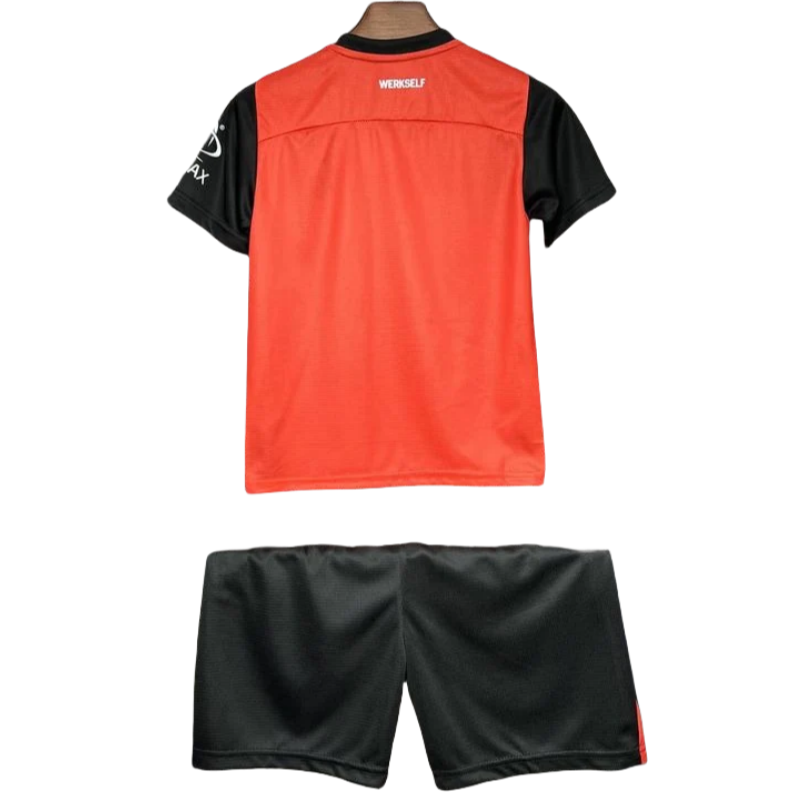 24-25 Bayer 04 Leverkusen Kids Kit Home Soccer Jersey