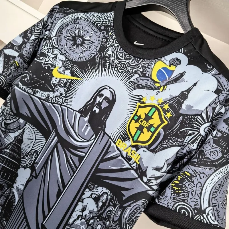 2024 Brazil Christ the Redeemer Special Kit Shirt Football
