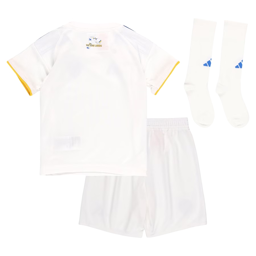 Kids Leeds United Home Kits 2025-26 (Jersey+Shorts+Socks)