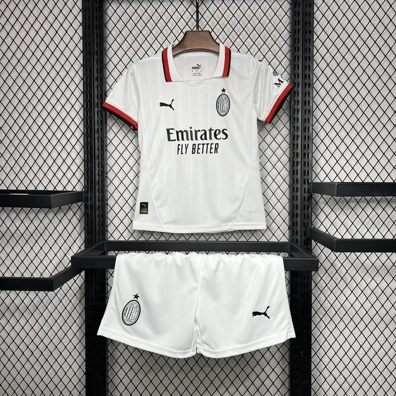 Kids AC Milan Away Jersey Kit 2024-25