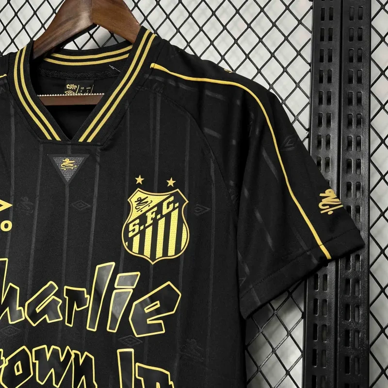Santos FC commemorative jersey Charlie Bronw Jr Shirt 24-25