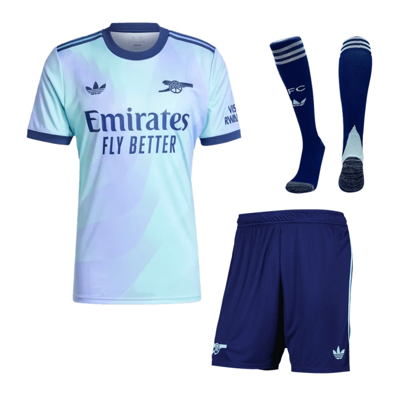 Arsenal Third Away Custom Full Soccer Kit 2024-25