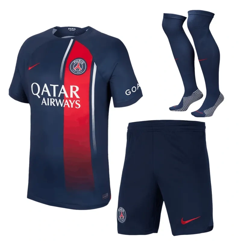 23-24 PSG Home Whole Kit Jersey+Shorts+Socks