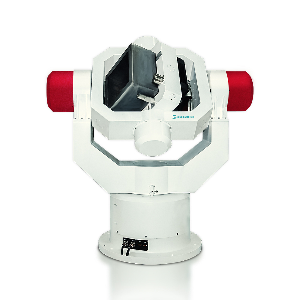 White background Inertial Navigation Test Table with three-axis motion simulation for aerospace sensor calibration