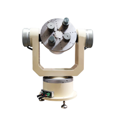 Close-up of High Precision Three Axis Position Rate Table precision bearing assembly.