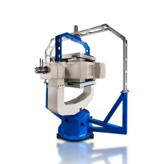 White background High Precision Three Axis Temperature Controlled Position and Rate Table for INS calibration.