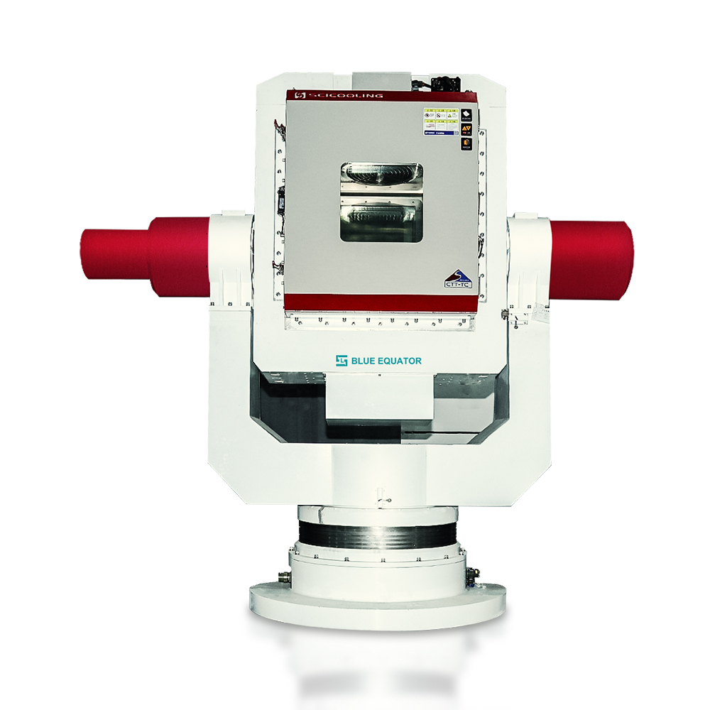 White background product shot of Inertial Navigation Test Table for precision gyroscope calibration