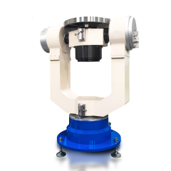 Compact inertial navigation test table with 50 cm platform diameter for space-constrained testing setups