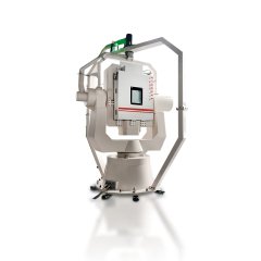 White background Advanced Three-Axis Temperature Controlled Inertial Navigation Test Turntable for INS calibration.