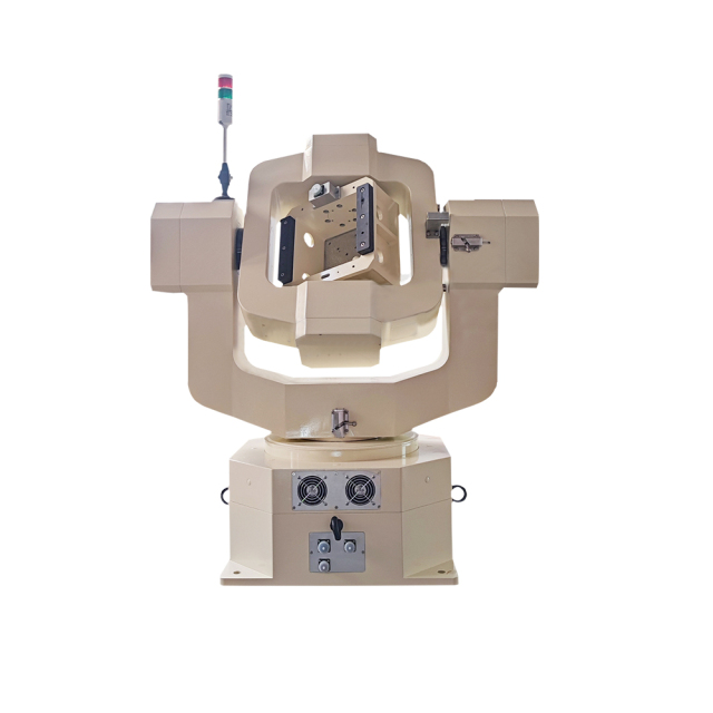 Side profile of Inertial Navigation Test Table showing compact 900mm width suitable for laboratory setups
