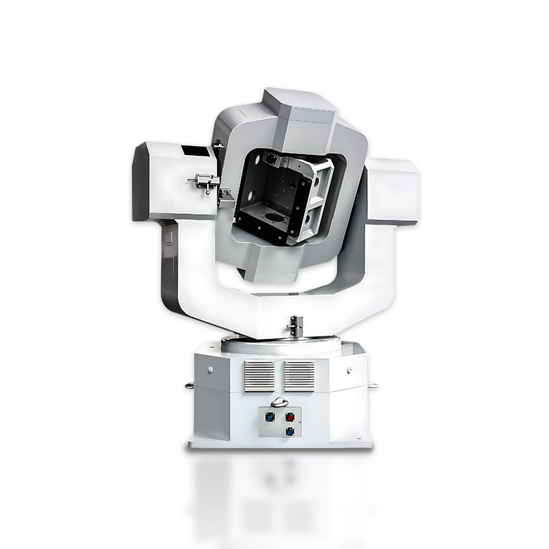 White background product shot of wide angular velocity range high precision 3 axis motion simulation rate table for inertial navigation system calibration