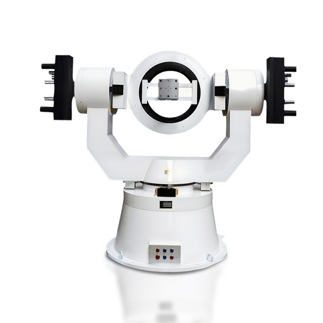 TT23G Three-Axis Motion Simulation Test Turntable installed in aerospace lab with inertial sensors.