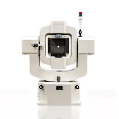 Close up of Motion Simulator gyroscope test stand precision bearing assembly detail