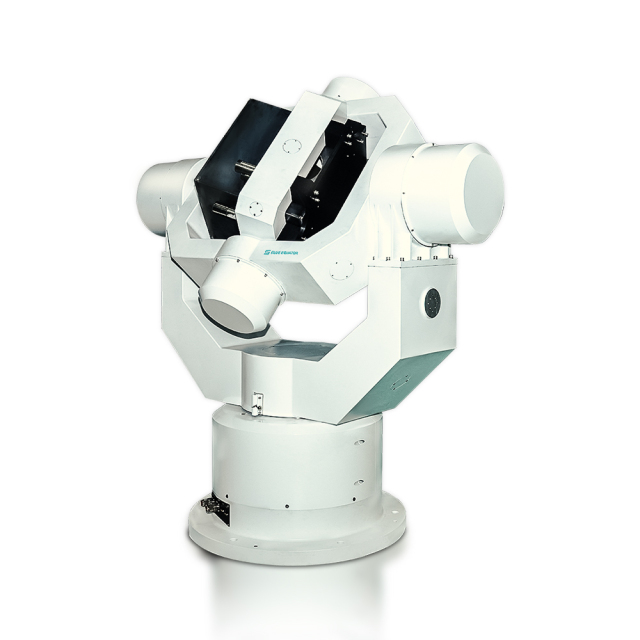 Three-axis Inertial Navigation Test Table displaying precision rotary motion for gyroscope performance evaluation