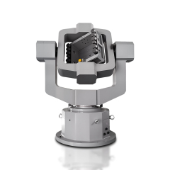 Close-up of High Precision 3 Axis Programmable Turntable precision bearing assembly.