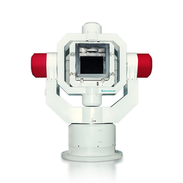 Three-axis Inertial Navigation Test Table displaying precision rotary motion for gyroscope performance evaluation