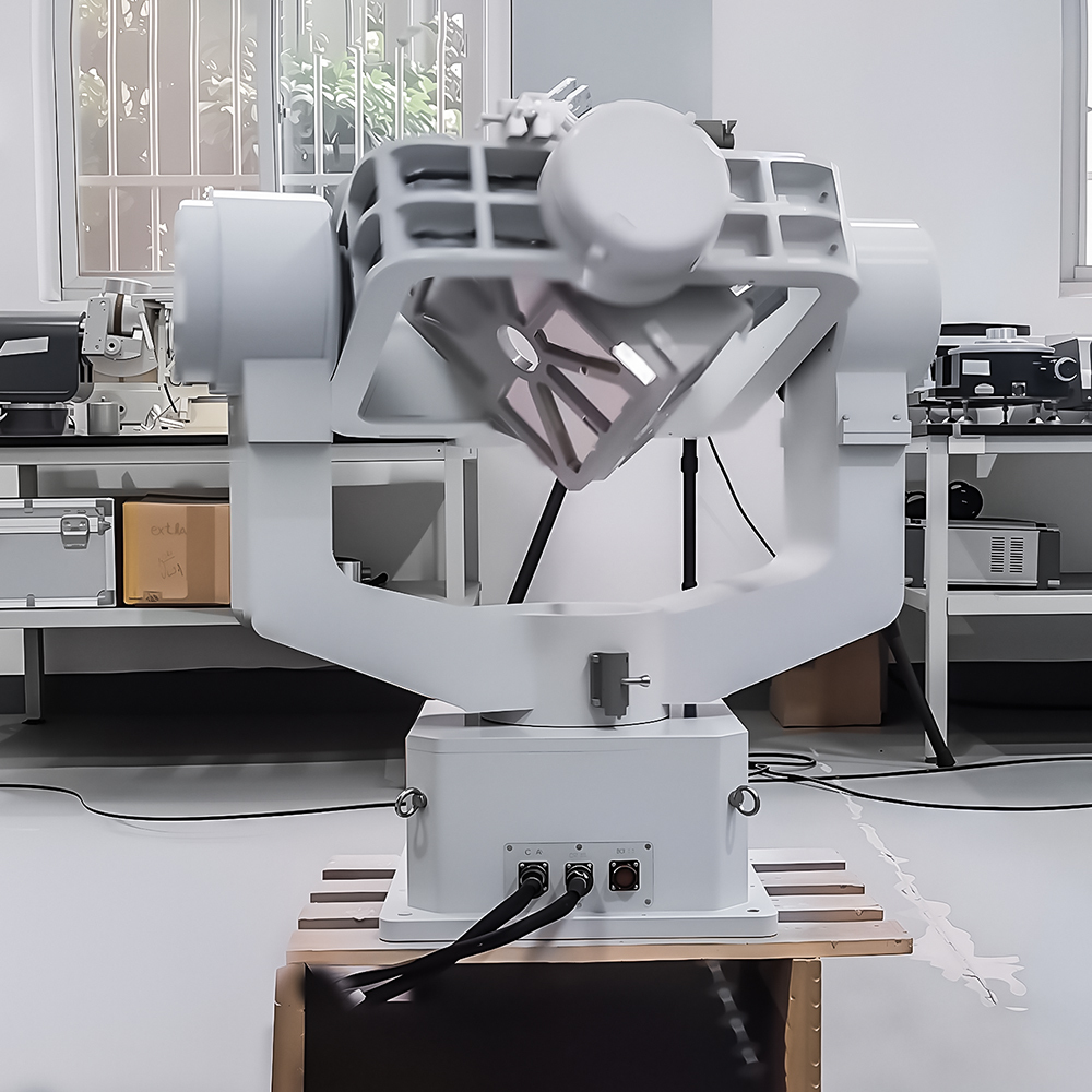 Three-Axis Inertial Navigation Test Turntable size comparison with 900mm width design.