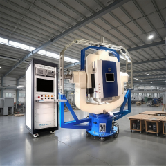 High Precision Three Axis Temperature Controlled Position and Rate Table performing thermal motion tests.