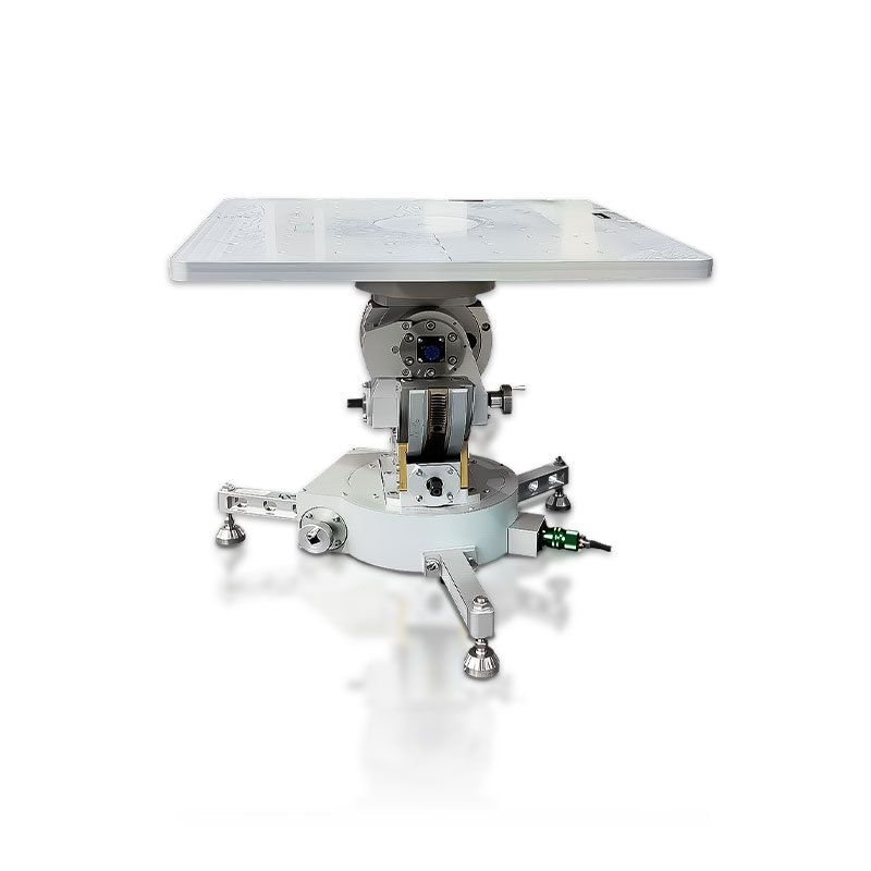 Close up of Inertial Navigation Test Table high rigidity slip ring and bearing assembly