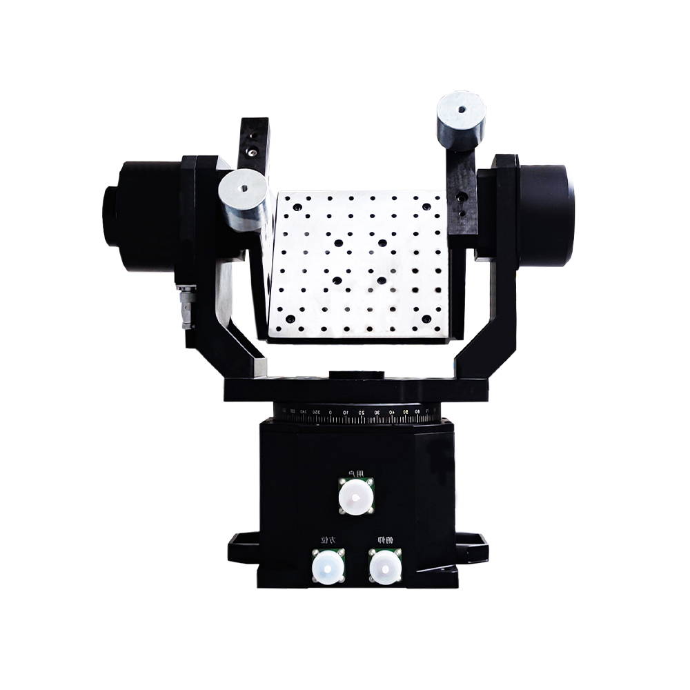 Close up of manual adjustment knob for 360 degree continuous rotation positioning