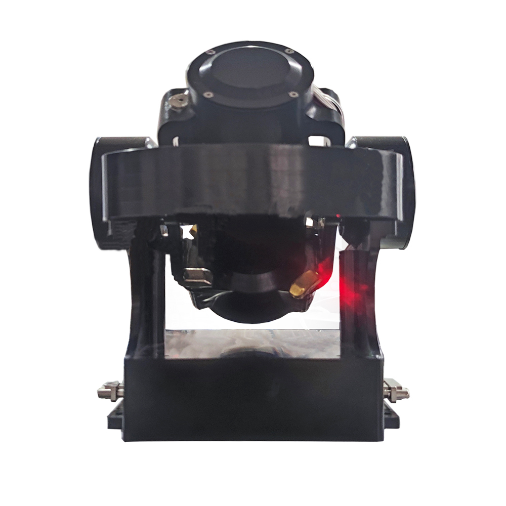Close up of mechanical locking device for stable position hold during outdoor calibration