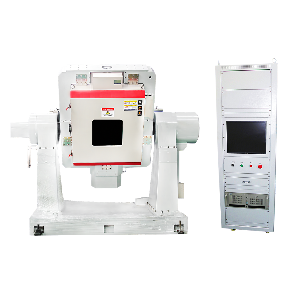 Rate test stand with 500mm diameter stainless platform and -55 to 125 degree chamber