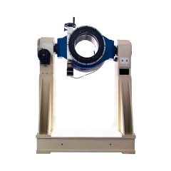 Test stand performing 360 degree rotation for missile guidance system verification