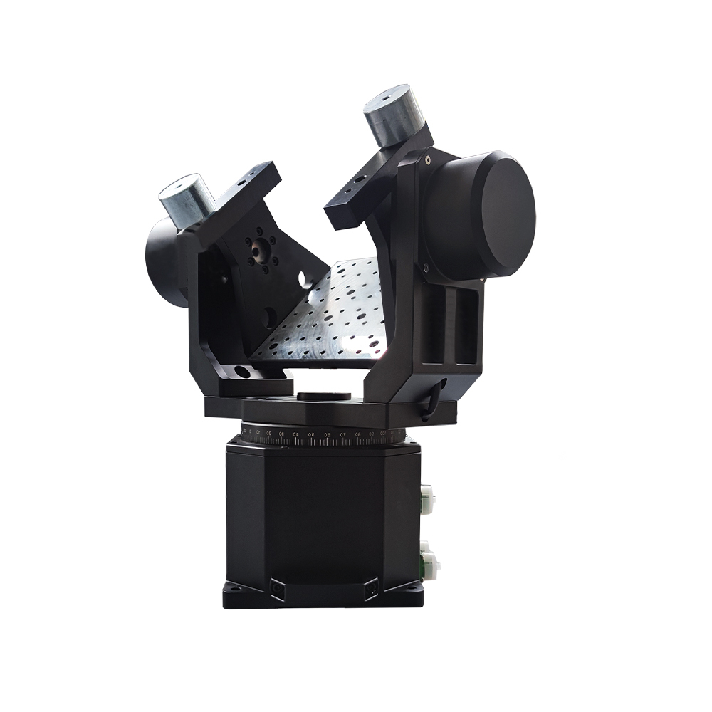 Portable dual axis position table on field equipment case for outdoor IMU calibration