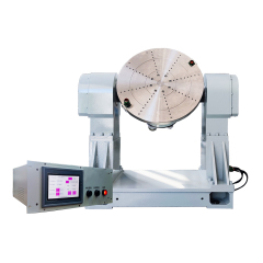 Precision Rotary Test Stand white background for aerospace gyro and marine INS calibration