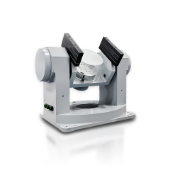 Close up of precision encoder achieving 0.0001 degree resolution for high speed testing