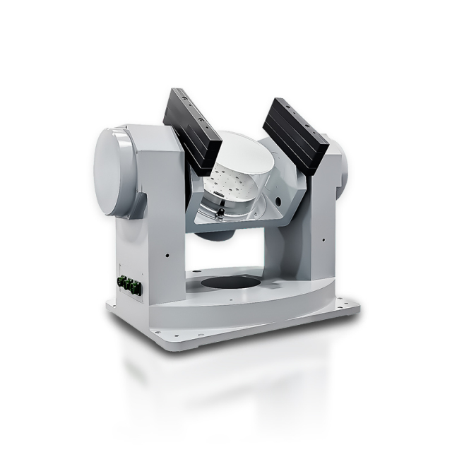Close up of precision encoder achieving 0.0001 degree resolution for high speed testing
